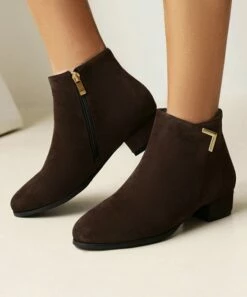 Best deal โค๏ธ BUTITI Deep Brown Metal-Accent Ankle Boot - ๐ฉ Women ๐คฉ