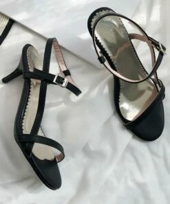 Best deal ❤️ BUTITI Black Stiletto Slingback 🩴 Sandal - 👩 Women 😍 -BUTITI Shop zu100629014 alt 4 tm1634755330