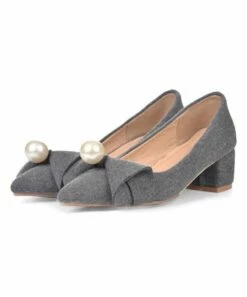 Promo ✔️ BUTITI Gray Pearlescent-Accent Pointed-Toe Pump - 👩 Women 👍 -BUTITI Shop zu100636896 alt 2 tm1634664078