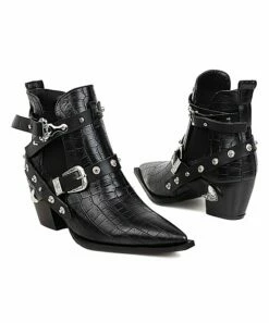 Cheap ๐ฏ BUTITI Black Croc-Embossed Ankle Boot - ๐ฉ Women ๐ฏ 7 Cheap ๐ฏ BUTITI Black Croc-Embossed Ankle Boot - ๐ฉ Women ๐ฏ -BUTITI Shop zu100830726 alt 2 tm1635253391