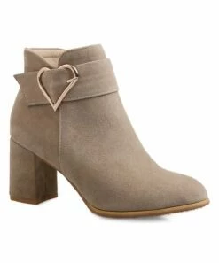 Hot Sale ๐ฏ BUTITI Apricot Heart-Buckle Ankle Boot - ๐ฉ Women โค๏ธ