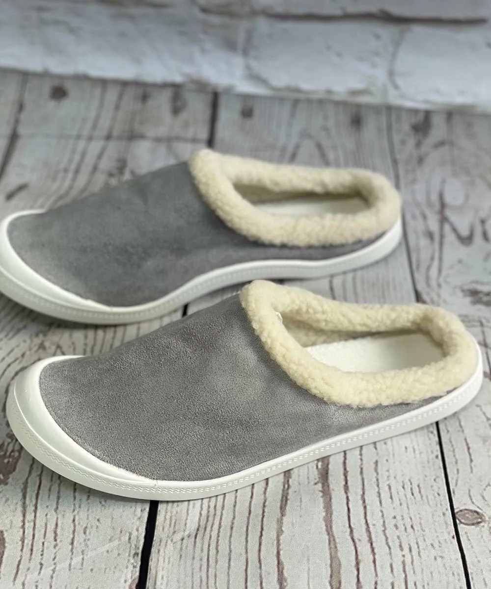 Wholesale 😍 BUTITI Gray Faux Fur-Lined Slipper - 👩 Women ⭐ 2 Wholesale 😍 BUTITI Gray Faux Fur-Lined Slipper - 👩 Women ⭐ - Image 2
