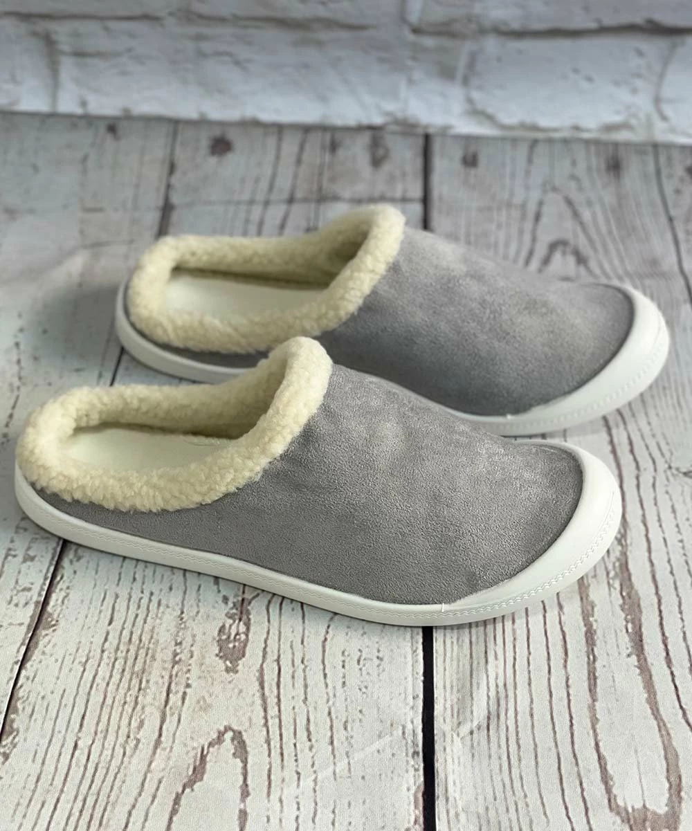 Wholesale 😍 BUTITI Gray Faux Fur-Lined Slipper - 👩 Women ⭐ 3 Wholesale 😍 BUTITI Gray Faux Fur-Lined Slipper - 👩 Women ⭐ - Image 3