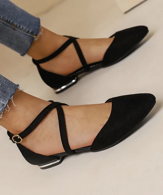 Best Sale ๐งจ BUTITI Black Ankle-Strap Flat - ๐ฉ Women ๐ 2 Best Sale ๐งจ BUTITI Black Ankle-Strap Flat - ๐ฉ Women ๐ - Image 2