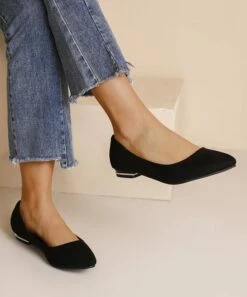 BUTITI Shop 13 Best Pirce 🤩 BUTITI Black Flat - 👩 Women 👏