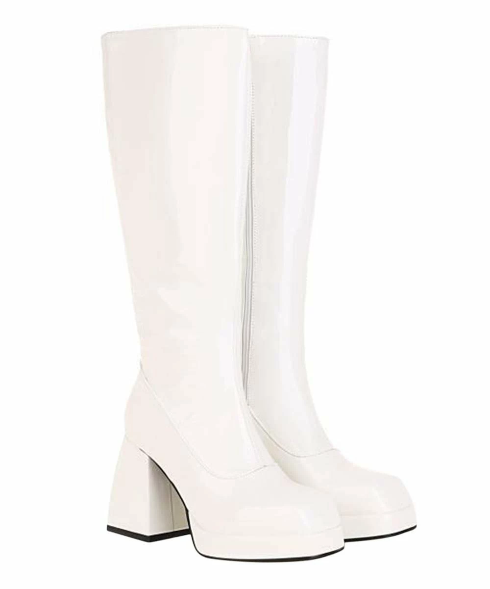 Best Pirce ๐ BUTITI White Glossy Boot - ๐ฉ Women ๐ 2 Best Pirce ๐ BUTITI White Glossy Boot - ๐ฉ Women ๐ - Image 2