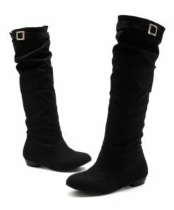 Budget 👍 BUTITI Black Buckle-Accent Boot - 👩 Women 🌟 -BUTITI Shop zu103537820 alt 4 tm1645568807