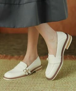 Brand new ๐ BUTITI Beige Double-Buckle Loafer - ๐ฉ Women ๐