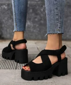 Brand new π₯ BUTITI Black Thick Chunky Crisscross π©΄ Sandal - π© Women π₯ 5 Brand new π₯ BUTITI Black Thick Chunky Crisscross π©΄ Sandal - π© Women π₯ -BUTITI Shop zu104180343 alt 2 tm1647622372