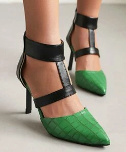 Cheapest ๐ BUTITI Green & Black Croc-Embossed Contrast T-Strap Pump - ๐ฉ Women ๐คฉ 6 Cheapest ๐ BUTITI Green & Black Croc-Embossed Contrast T-Strap Pump - ๐ฉ Women ๐คฉ -BUTITI Shop zu104369407 alt 2 tm1648056966