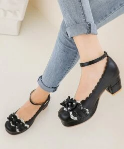 Best reviews of 🎁 BUTITI Black Scalloped Ankle-Strap Pump - 👩 Women ❤️ -BUTITI Shop zu104371117 alt 3 tm1648217506