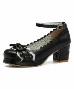 Best reviews of 🎁 BUTITI Black Scalloped Ankle-Strap Pump - 👩 Women ❤️ -BUTITI Shop zu104371117 alt 4 tm1648217506