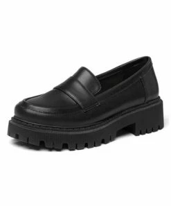 Best Sale 🔔 BUTITI Black Band-Detail Platform Loafer - 👩 Women ⌛ -BUTITI Shop zu104520600 alt 2 tm1648576608