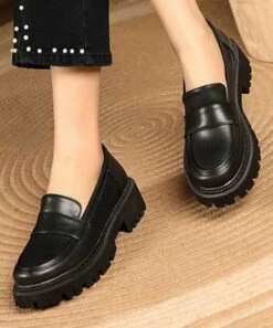 Best Sale 🔔 BUTITI Black Band-Detail Platform Loafer - 👩 Women ⌛ -BUTITI Shop zu104520600 alt 3 tm1648576608