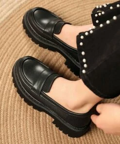 Best Sale ๐ BUTITI Black Band-Detail Platform Loafer - ๐ฉ Women โ