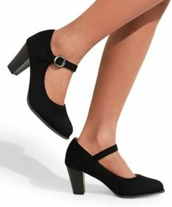 Best reviews of โญ BUTITI Black Block-Heel Round-Toe Pump - ๐ฉ Women ๐
