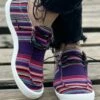 Buy 🎁 BUTITI Purple Stripe 👟 Sneaker - 👩 Women 😉