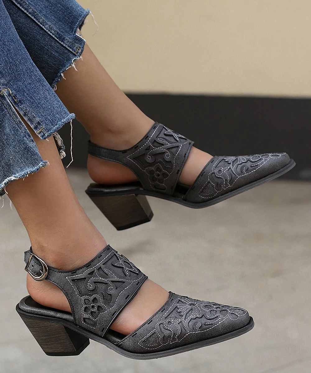 Wholesale ๐งจ BUTITI Black Floral Pointed-Toe Mule - ๐ฉ Women ๐ฅ 1 Wholesale ๐งจ BUTITI Black Floral Pointed-Toe Mule - ๐ฉ Women ๐ฅ