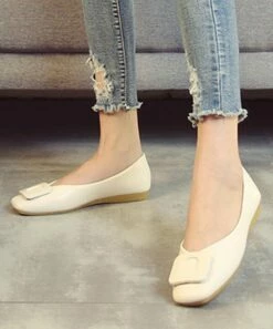 Brand new 🔔 BUTITI Apricot Square Ballet Flat - 👩 Women 🌟 -BUTITI Shop zu105293520 alt 3 tm1651077877