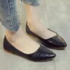 Budget 🥰 BUTITI Black Croc-Embossed Ballet Flat - 👩 Women 🎉