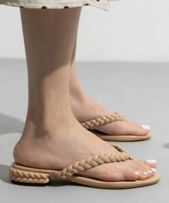 Best Pirce 👏 BUTITI Yellow Braided Thong 🩴 Sandal - 👩 Women ⌛ -BUTITI Shop zu105795023 alt 3 tm1653064335