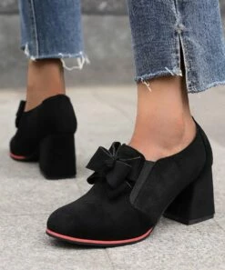 Wholesale 🎁 BUTITI Black Bow-Accent Bootie - 👩 Women 💯 -BUTITI Shop zu105934980 alt 2 tm1652978538