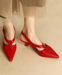 Best deal ✔️ BUTITI Red Cutout Pointed-Toe Slingback - 👩 Women ❤️ 7 Best deal ✔️ BUTITI Red Cutout Pointed-Toe Slingback - 👩 Women ❤️ -BUTITI Shop zu105966808 alt 3 tm1653069935