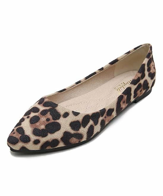 Outlet π BUTITI Khaki Leopard Pointed-Toe Flat - π© Women β€οΈ 5 Outlet π BUTITI Khaki Leopard Pointed-Toe Flat - π© Women β€οΈ - Image 5
