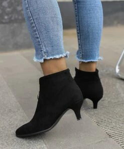 Coupon 🧨 BUTITI Black Zip-Front Ankle Bootie - 👩 Women 🥰 -BUTITI Shop zu106262661 alt 2 tm1660076419