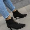 Coupon 🧨 BUTITI Black Zip-Front Ankle Bootie - 👩 Women 🥰