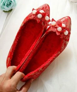 New ๐ฅฐ BUTITI Red Floral Flat - ๐ฉ Women ๐