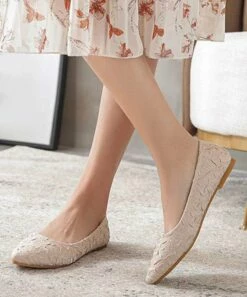 Best Sale ๐งจ BUTITI Apricot Textured Flat - ๐ฉ Women ๐