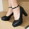 Top 10 🎉 BUTITI Black Ankle-Strap Pump - 👩 Women 🎁