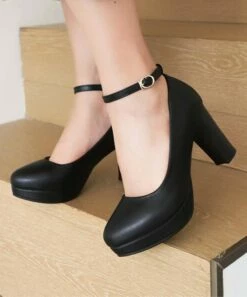 Top 10 ๐ BUTITI Black Ankle-Strap Pump - ๐ฉ Women ๐