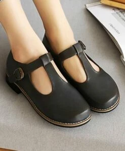 New 😀 BUTITI Gray T-Strap Mary Jane - 👩 Women 🛒