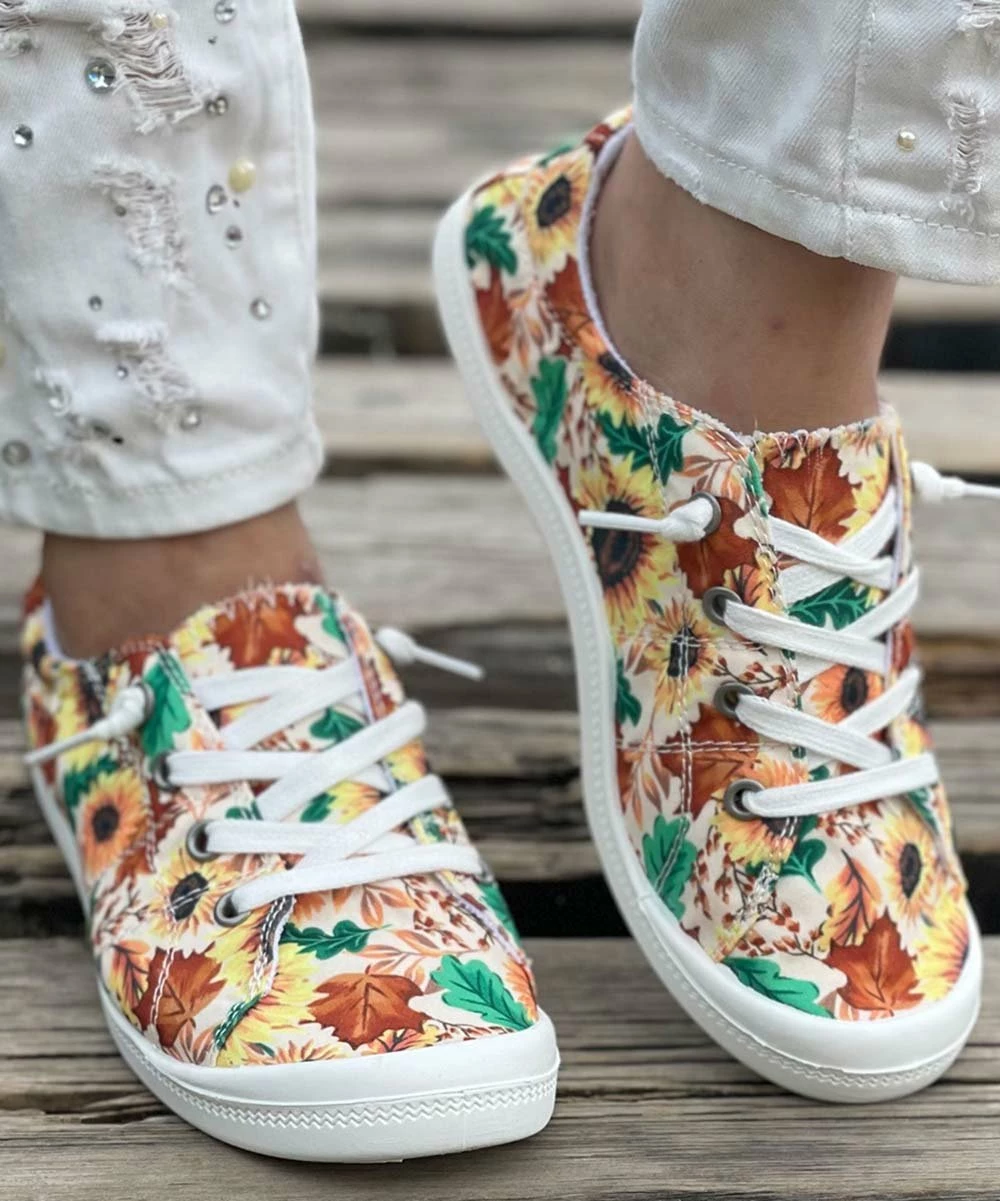 Outlet ⌛ BUTITI Yellow & Green Botanical 👟 Sneaker - 👩 Women ✨ 2 Outlet ⌛ BUTITI Yellow & Green Botanical 👟 Sneaker - 👩 Women ✨ - Image 2