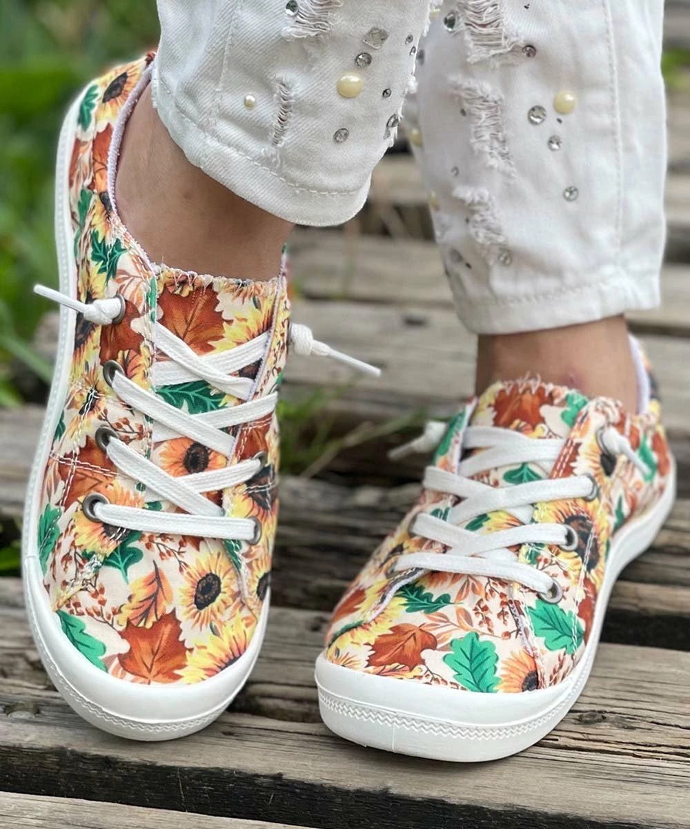 Outlet ⌛ BUTITI Yellow & Green Botanical 👟 Sneaker - 👩 Women ✨ 3 Outlet ⌛ BUTITI Yellow & Green Botanical 👟 Sneaker - 👩 Women ✨ - Image 3