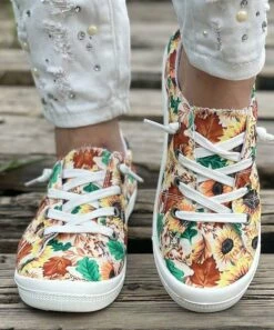 Outlet โ BUTITI Yellow & Green Botanical ๐ Sneaker - ๐ฉ Women โจ