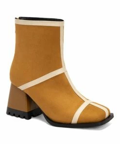 Wholesale ๐ BUTITI Yellow Contrast-Trim Square-Toe Bootie - ๐ฉ Women ๐
