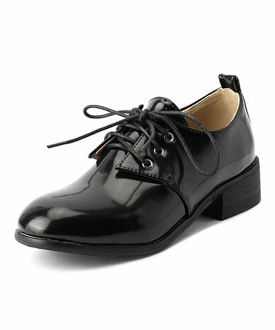 Deals π BUTITI Black Lace-Up Oxford - π© Women π€© 4 Deals π BUTITI Black Lace-Up Oxford - π© Women π€© - Image 4