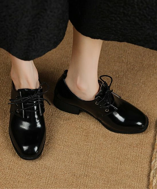 Deals π BUTITI Black Lace-Up Oxford - π© Women π€© 1 Deals π BUTITI Black Lace-Up Oxford - π© Women π€©