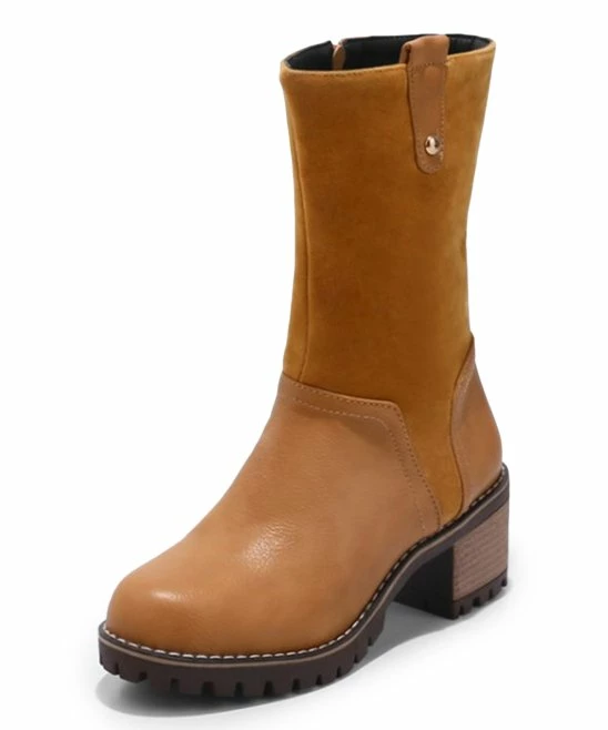 Best Sale ๐ BUTITI Tan Chunky-Heel Boot - ๐ฉ Women ๐ 3 Best Sale ๐ BUTITI Tan Chunky-Heel Boot - ๐ฉ Women ๐ - Image 3