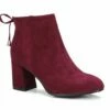 Top 10 ✔️ BUTITI Cranberry Tie-Accent Ankle Boot - 👩 Women 😉