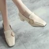 Top 10 🧨 BUTITI Beige Imitation Pearl-Buckle Square-Toe Pump - 👩 Women 😍