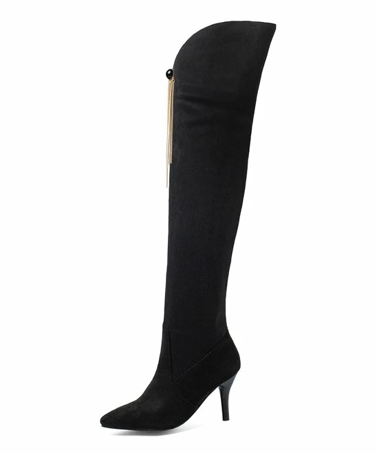 Best reviews of π BUTITI Black Tassel Over-the-Knee π₯Ύ Boots - π© Women β 4 Best reviews of π BUTITI Black Tassel Over-the-Knee π₯Ύ Boots - π© Women β - Image 4