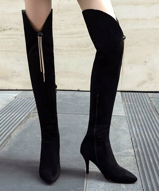 Best reviews of π BUTITI Black Tassel Over-the-Knee π₯Ύ Boots - π© Women β 1 Best reviews of π BUTITI Black Tassel Over-the-Knee π₯Ύ Boots - π© Women β