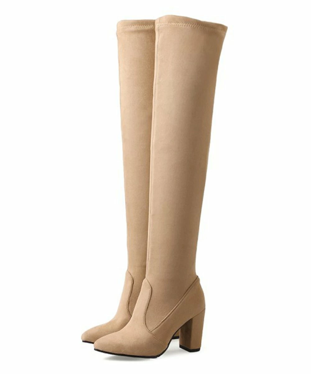 Best deal ๐ BUTITI Apricot Pointed-Toe Over-the-Knee Boot - ๐ฉ Women ๐งจ 2 Best deal ๐ BUTITI Apricot Pointed-Toe Over-the-Knee Boot - ๐ฉ Women ๐งจ - Image 2