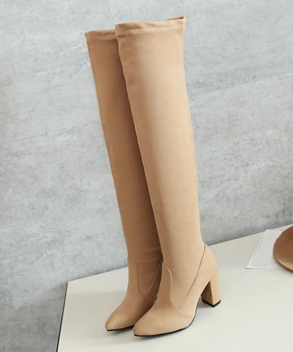 Best deal ๐ BUTITI Apricot Pointed-Toe Over-the-Knee Boot - ๐ฉ Women ๐งจ 3 Best deal ๐ BUTITI Apricot Pointed-Toe Over-the-Knee Boot - ๐ฉ Women ๐งจ - Image 3