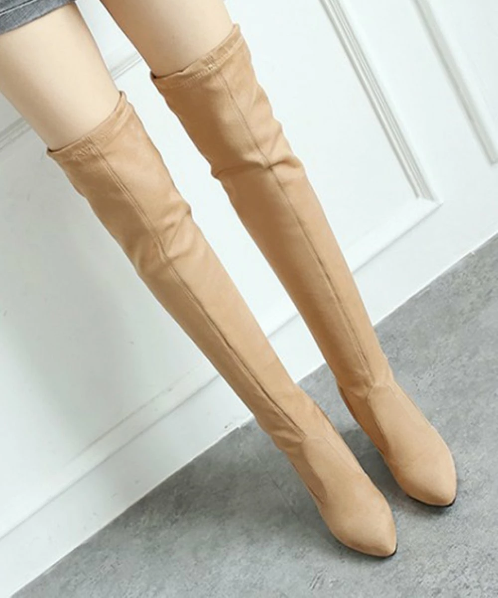 Best deal ๐ BUTITI Apricot Pointed-Toe Over-the-Knee Boot - ๐ฉ Women ๐งจ 4 Best deal ๐ BUTITI Apricot Pointed-Toe Over-the-Knee Boot - ๐ฉ Women ๐งจ - Image 4