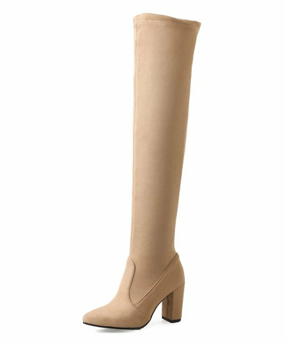 Best deal ๐ BUTITI Apricot Pointed-Toe Over-the-Knee Boot - ๐ฉ Women ๐งจ 5 Best deal ๐ BUTITI Apricot Pointed-Toe Over-the-Knee Boot - ๐ฉ Women ๐งจ - Image 5